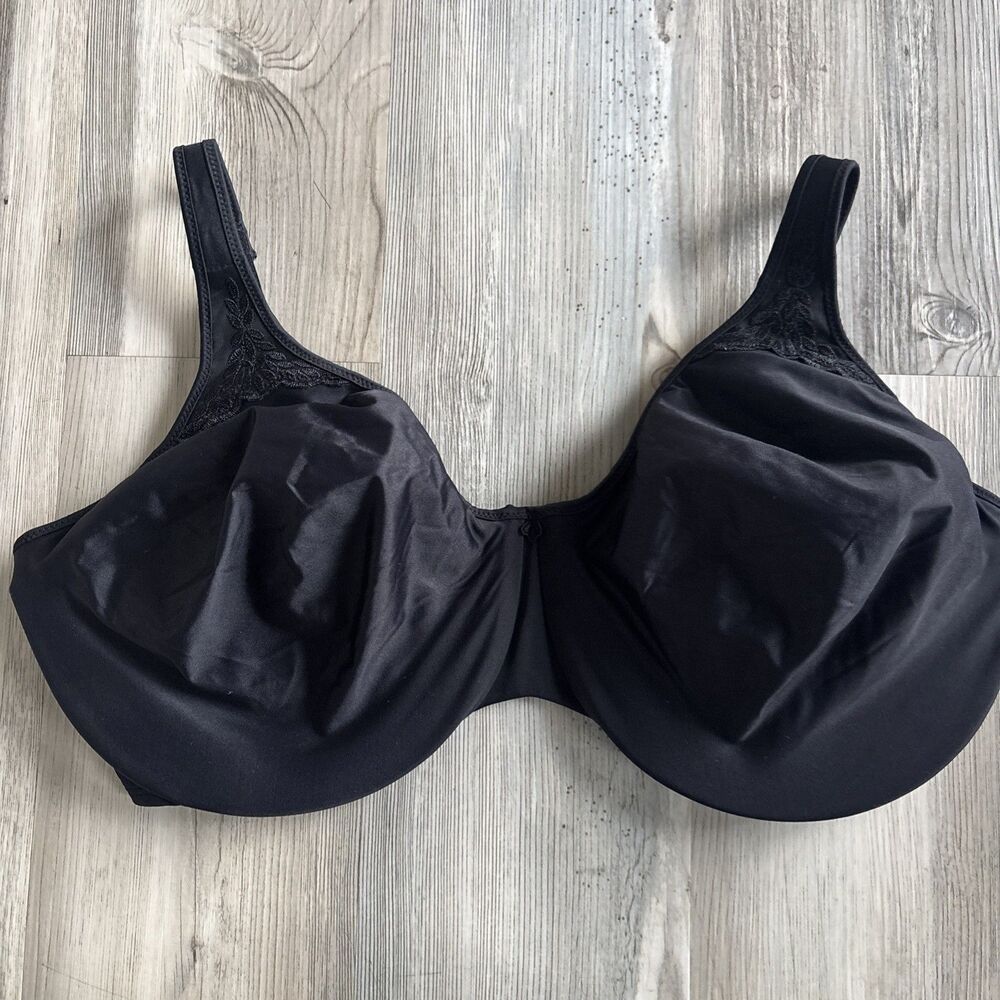 Bali Black Balconette Full Coverage High Support Bra Size 40DDD 40F